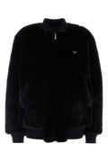 Prada Tessili Bomber Jacket — Black