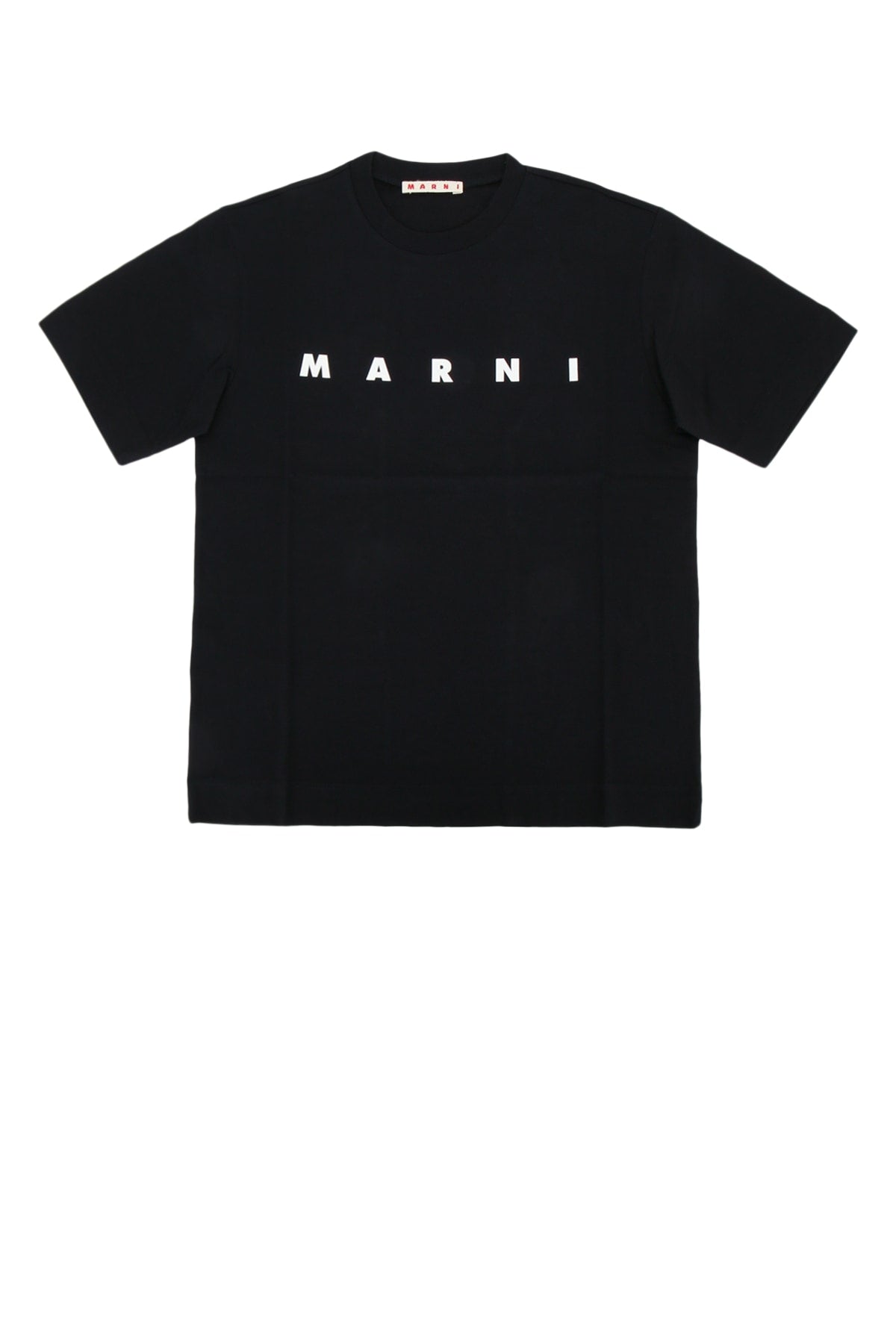 Marni Kids Logo-Embroidered Cotton T-Shirt — Black