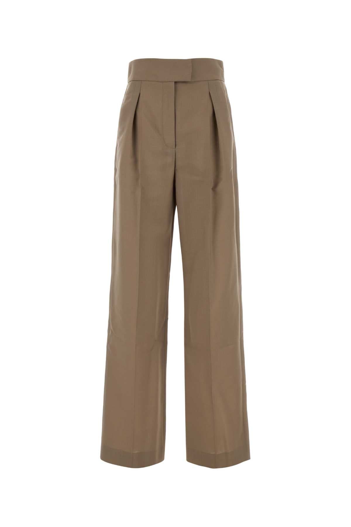 Valentino Garavani British Mohair Trousers — Beige