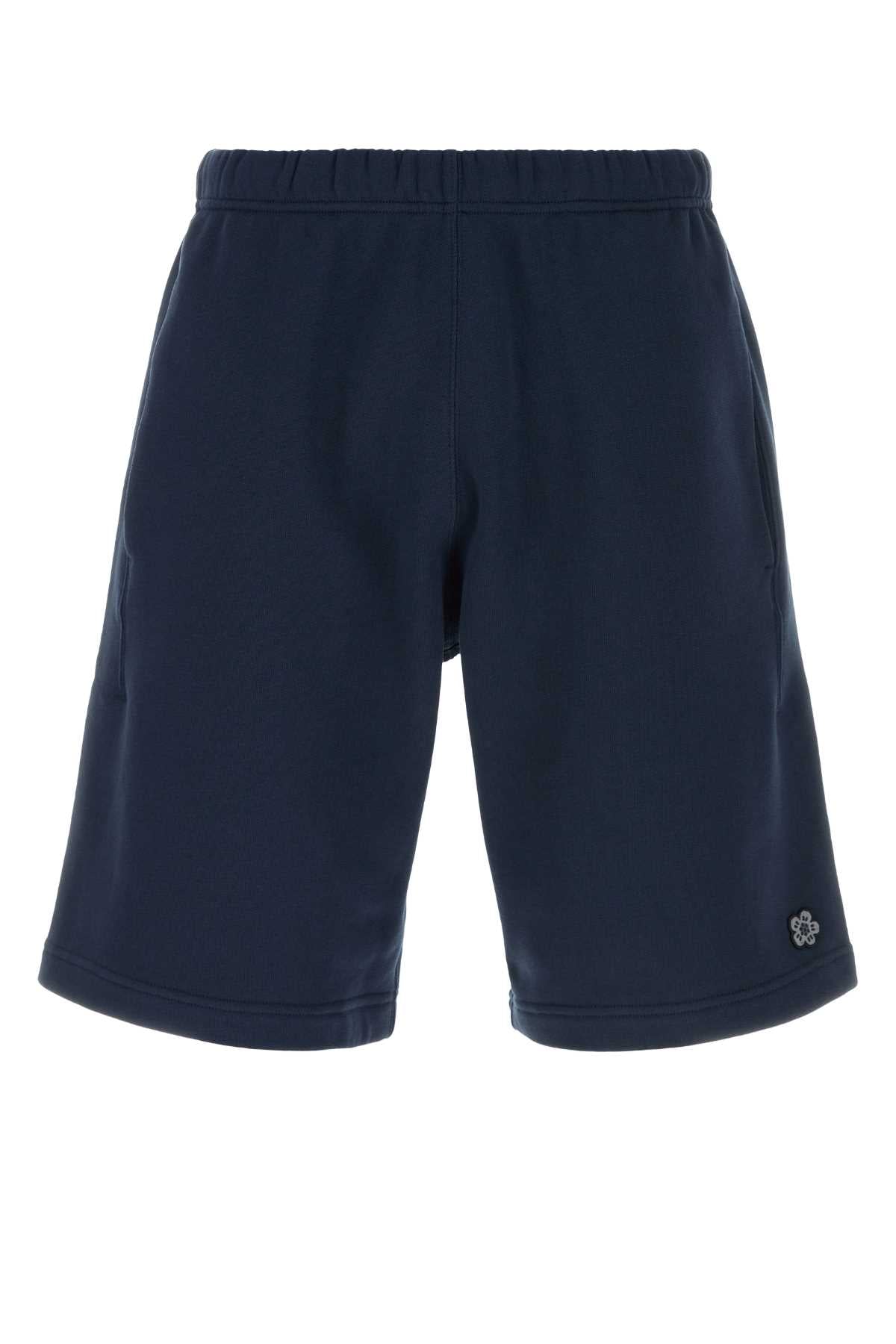 Kenzo Flower Bermuda Shorts — Navy