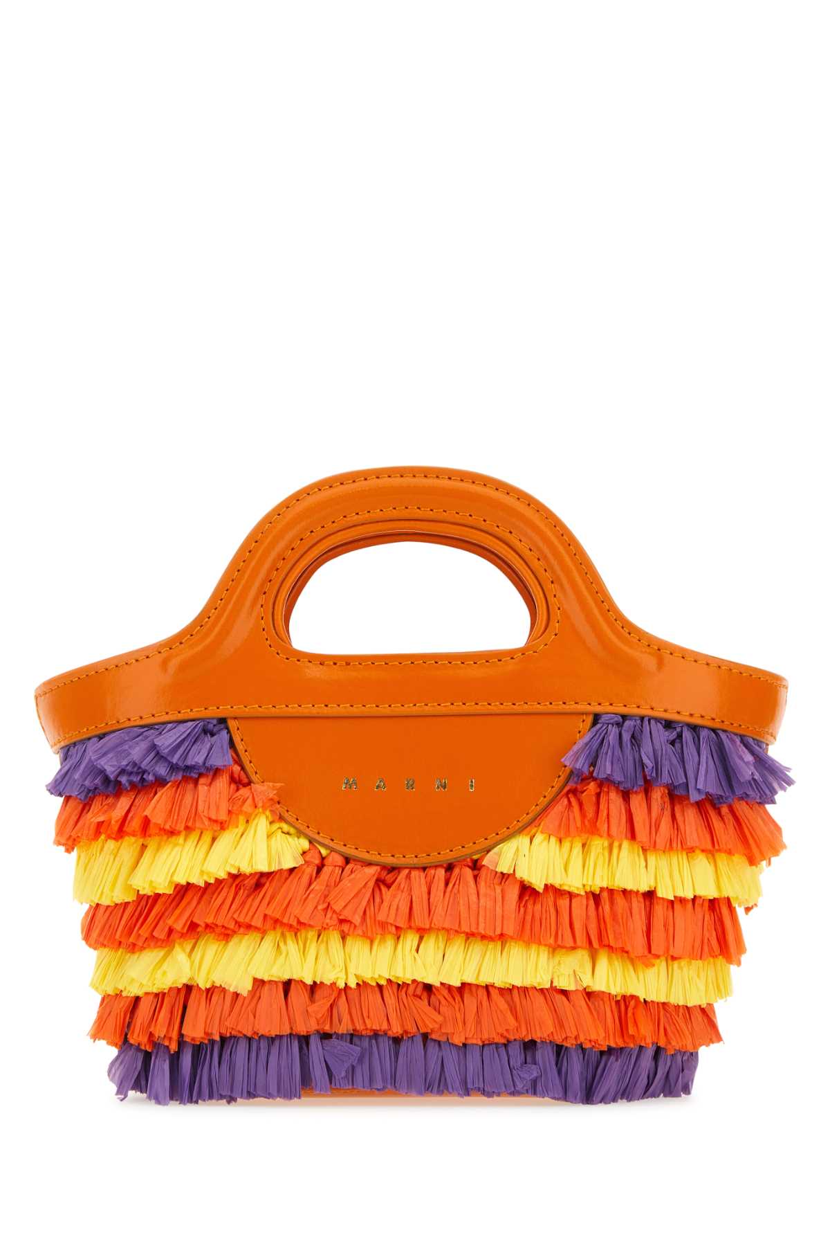 Marni Tropicalia Top Handle Bag — Orange