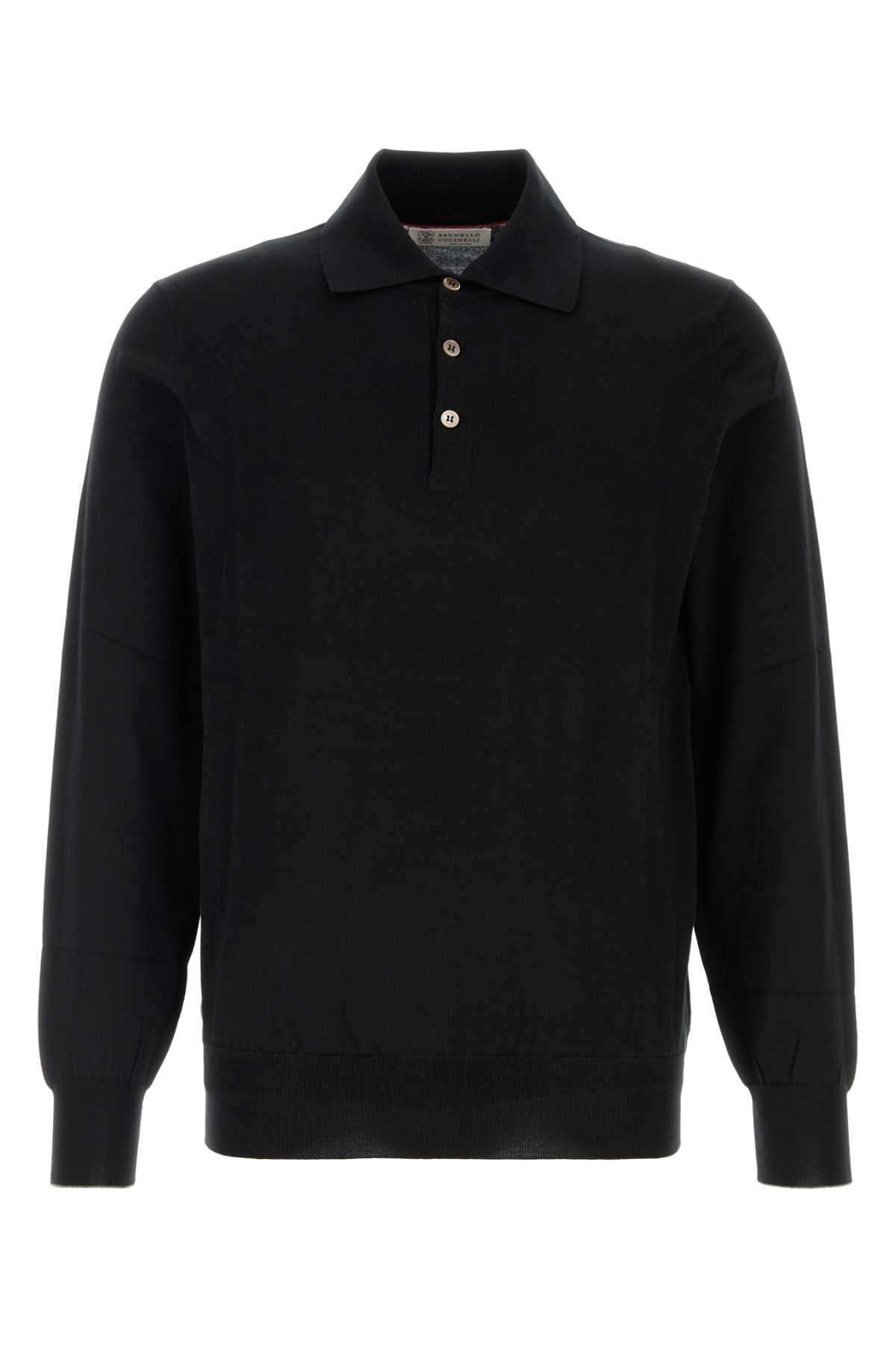 Brunello Cucinelli Cotton Polo Shirt — Black