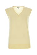 Bottega Veneta Cashmere Tank Top — Yellow