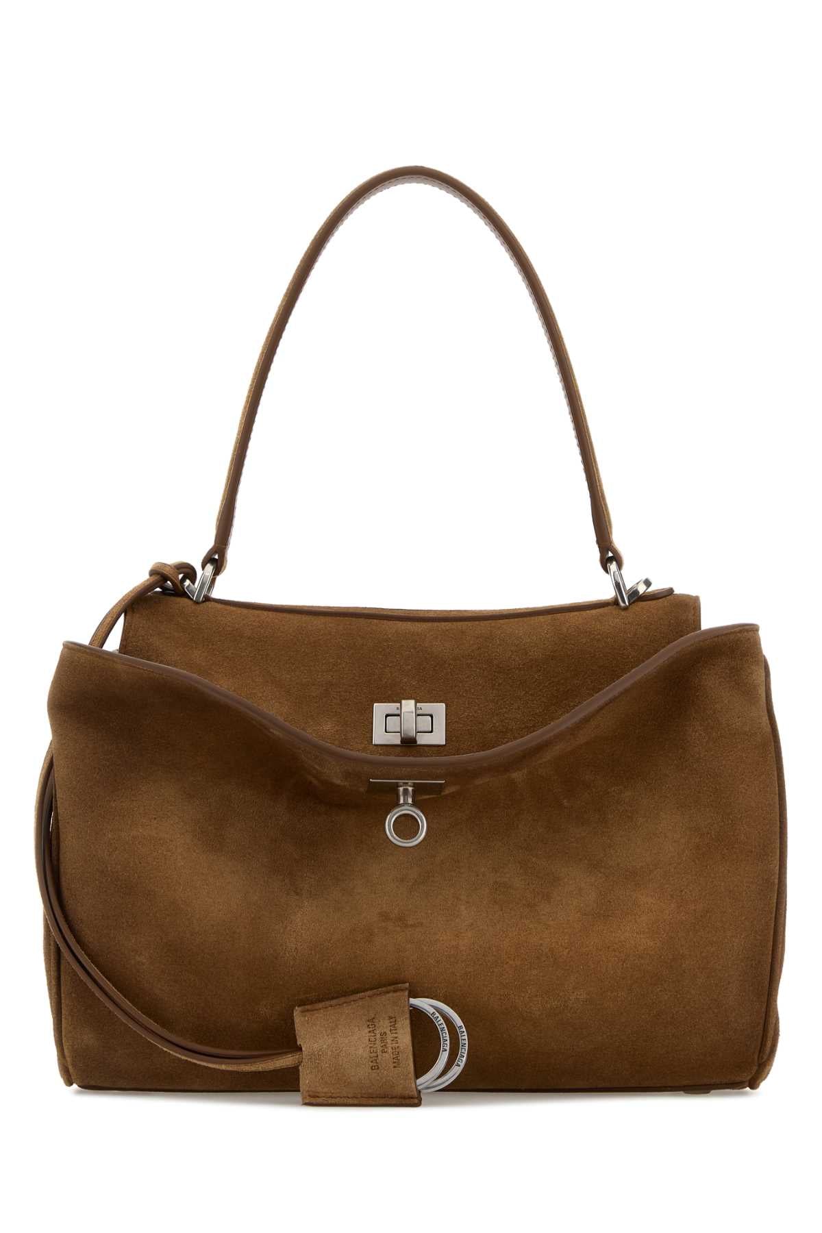 Balenciaga Handle Top Handle Bag — Camel