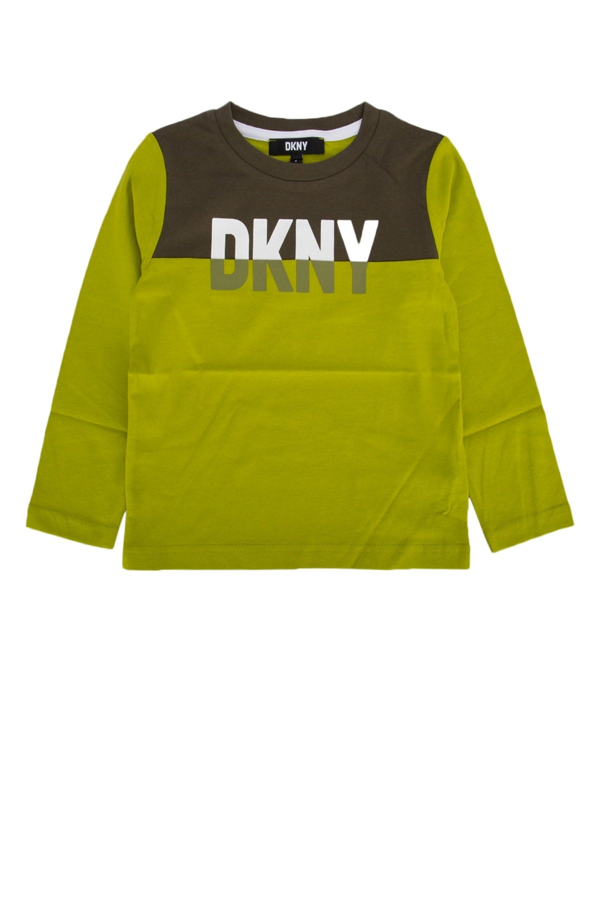 Dkny Junior Logo-Embroidered Color-Block Sweatshirt — Green