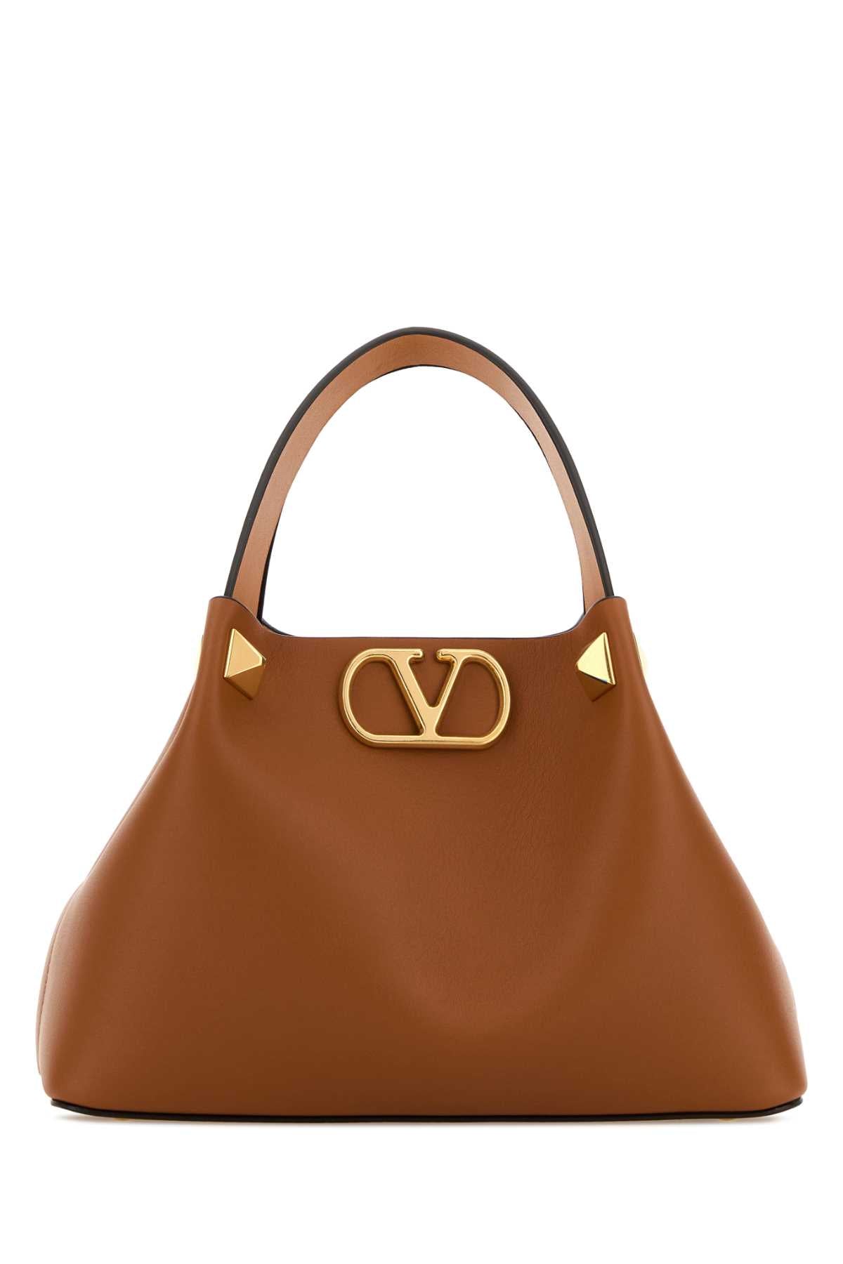 Valentino Garavani Tote Shoulder Bag — Brown