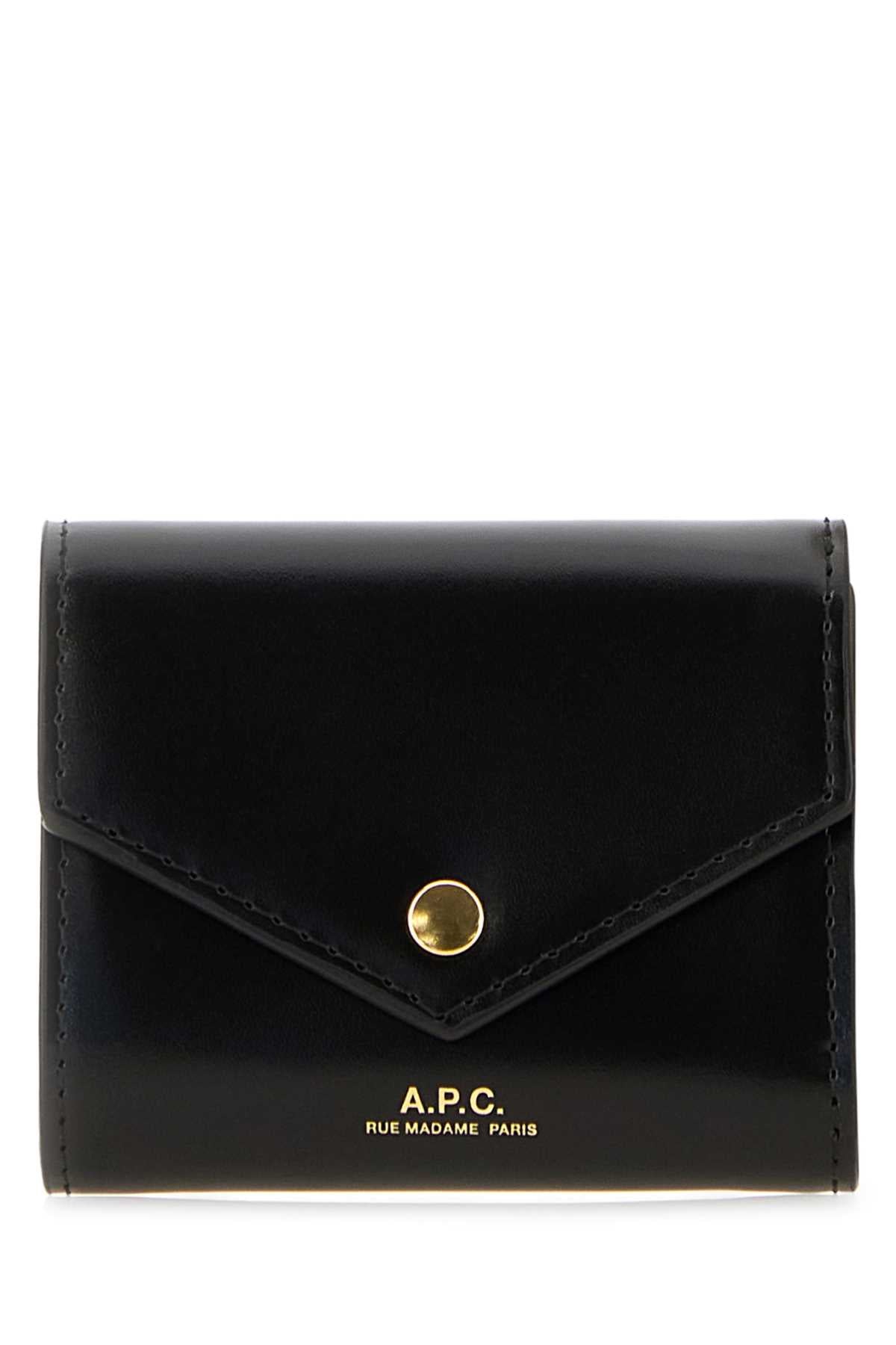 A.P.C. Enveloppe Wallet — Black