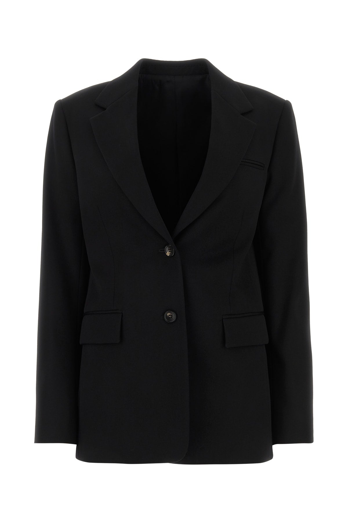 Lanvin Single-Breasted Tailored Blazer — Black
