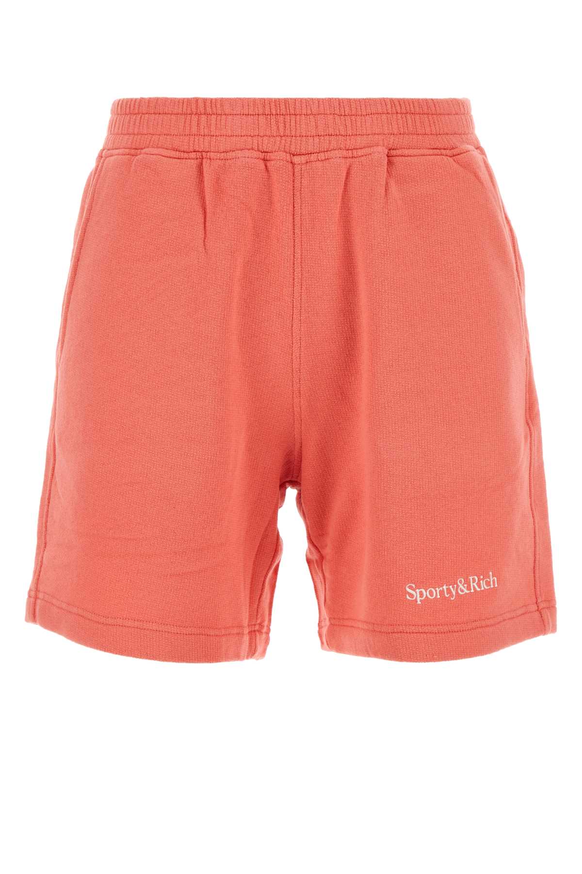 Sporty & Rich Stretch Cotton Shorts — Pink