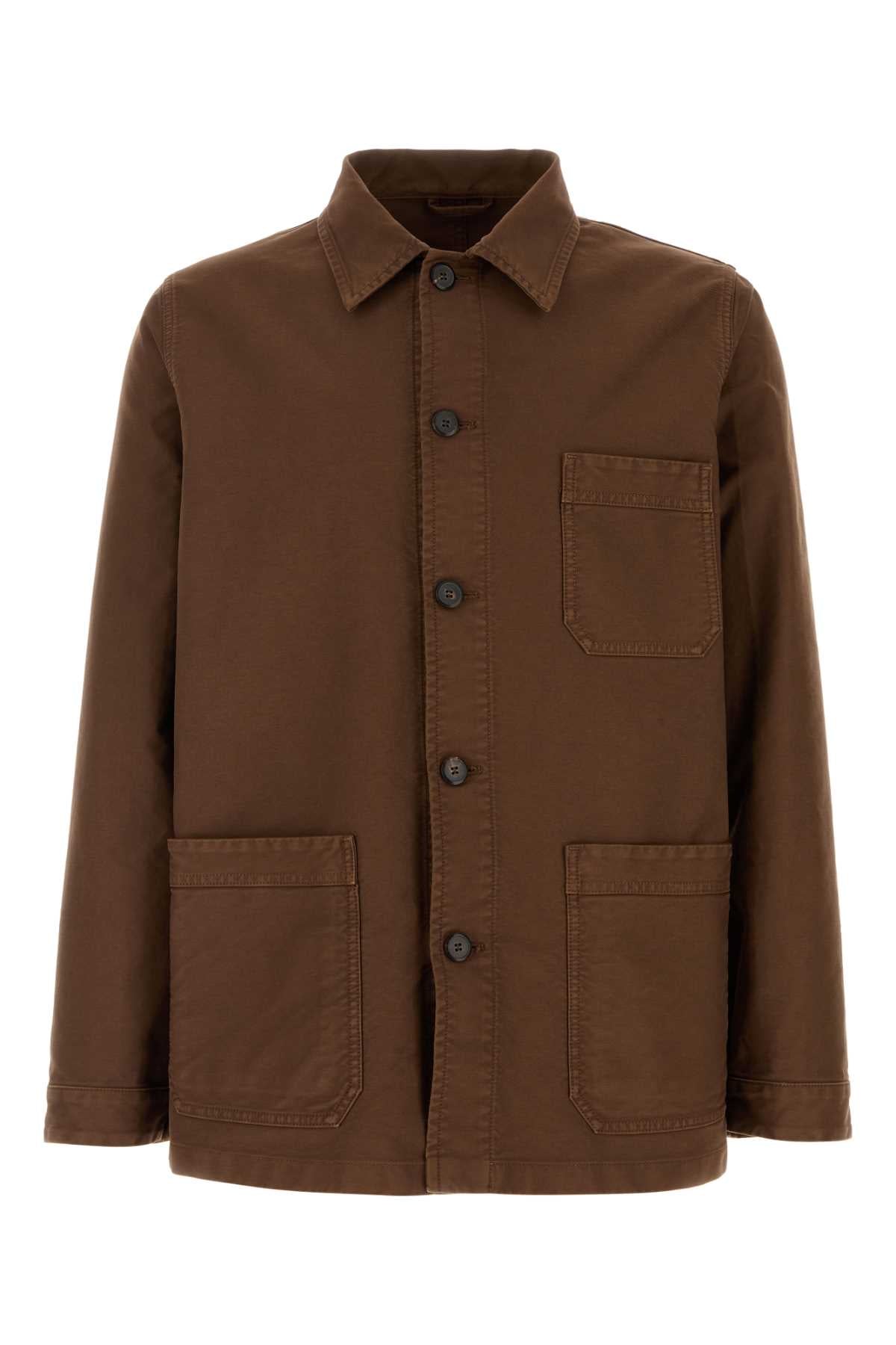 Prada Canvas Jacket — Brown