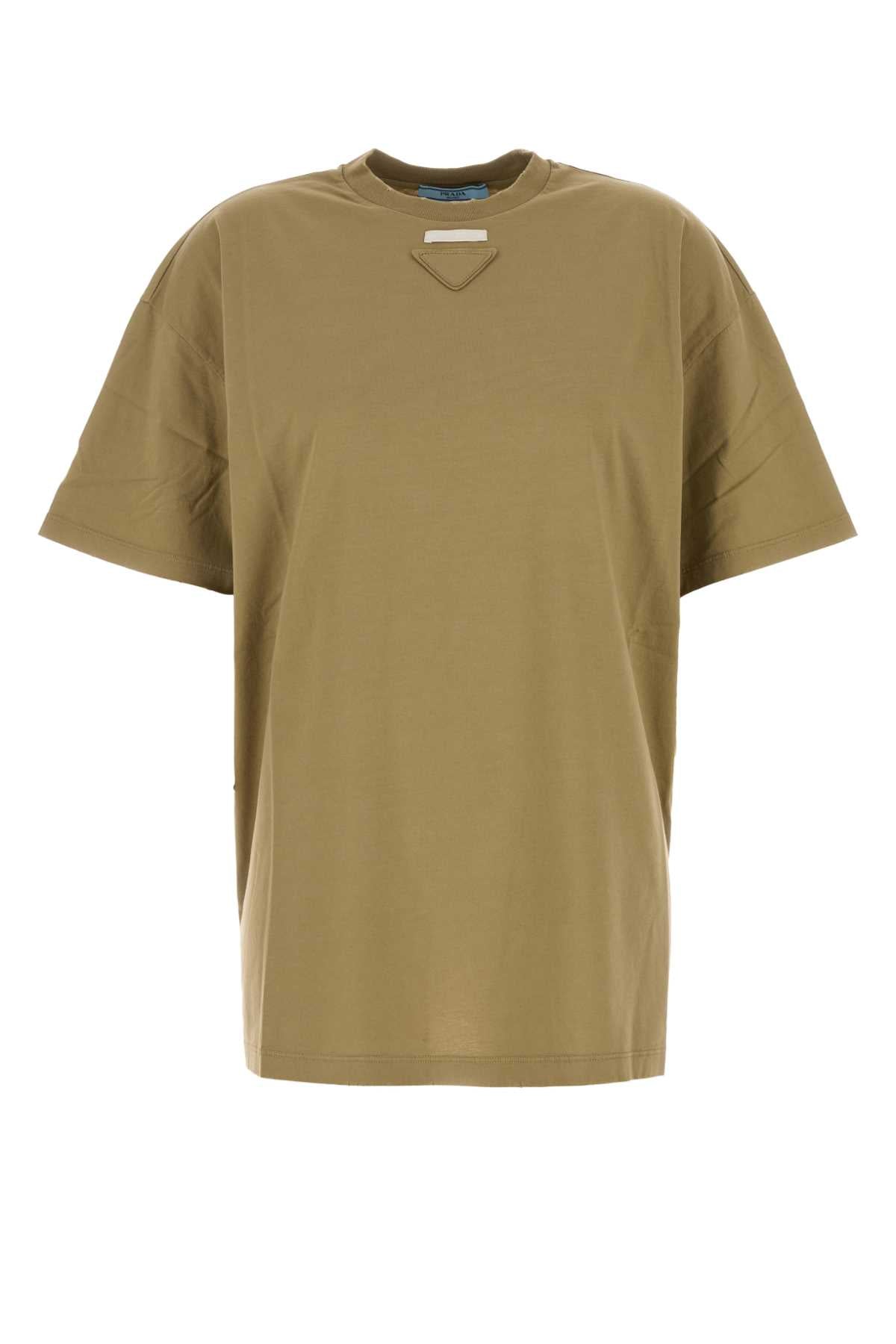 Prada Cotton Jersey T-Shirt — Green