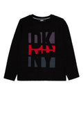 Dkny Junior Logo-Graphic T-Shirt — Black