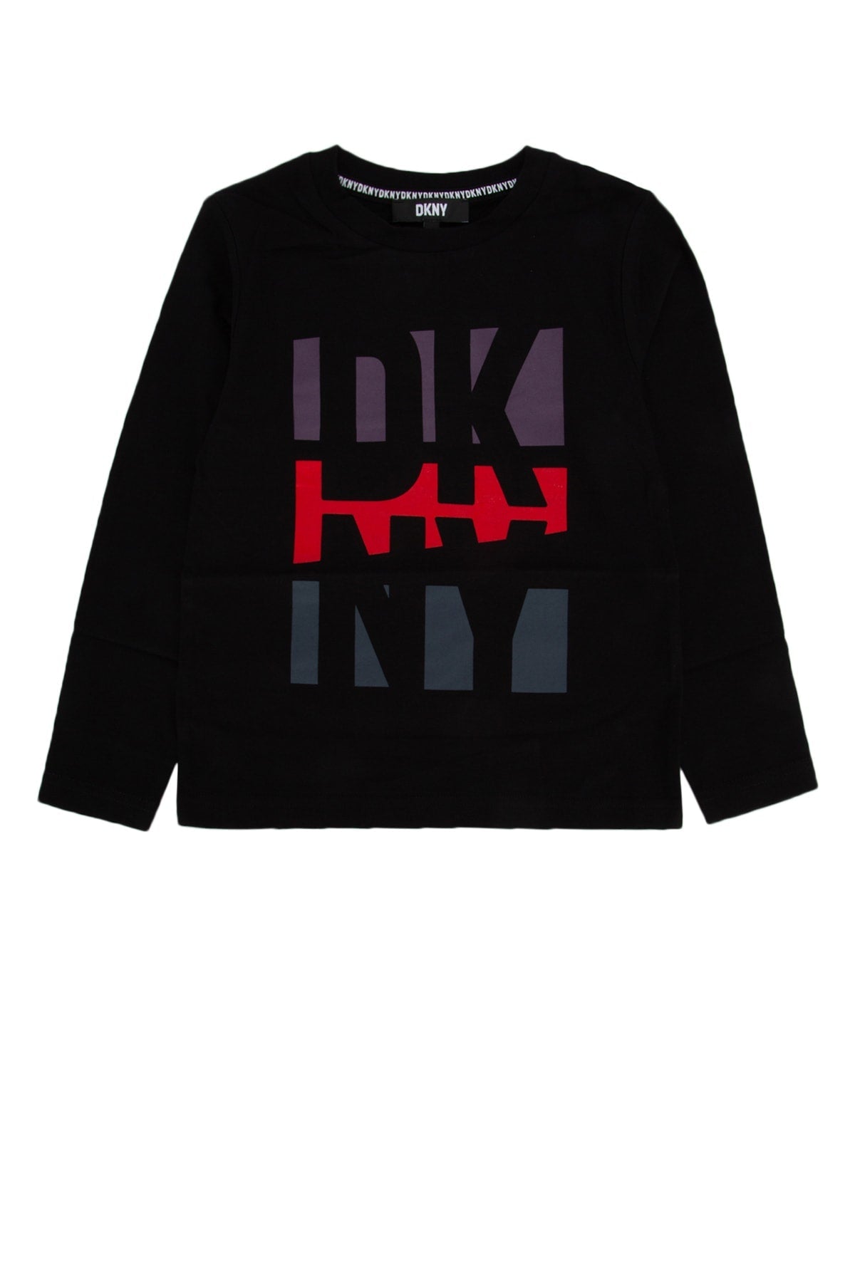 Dkny Junior Logo-Graphic T-Shirt — Black
