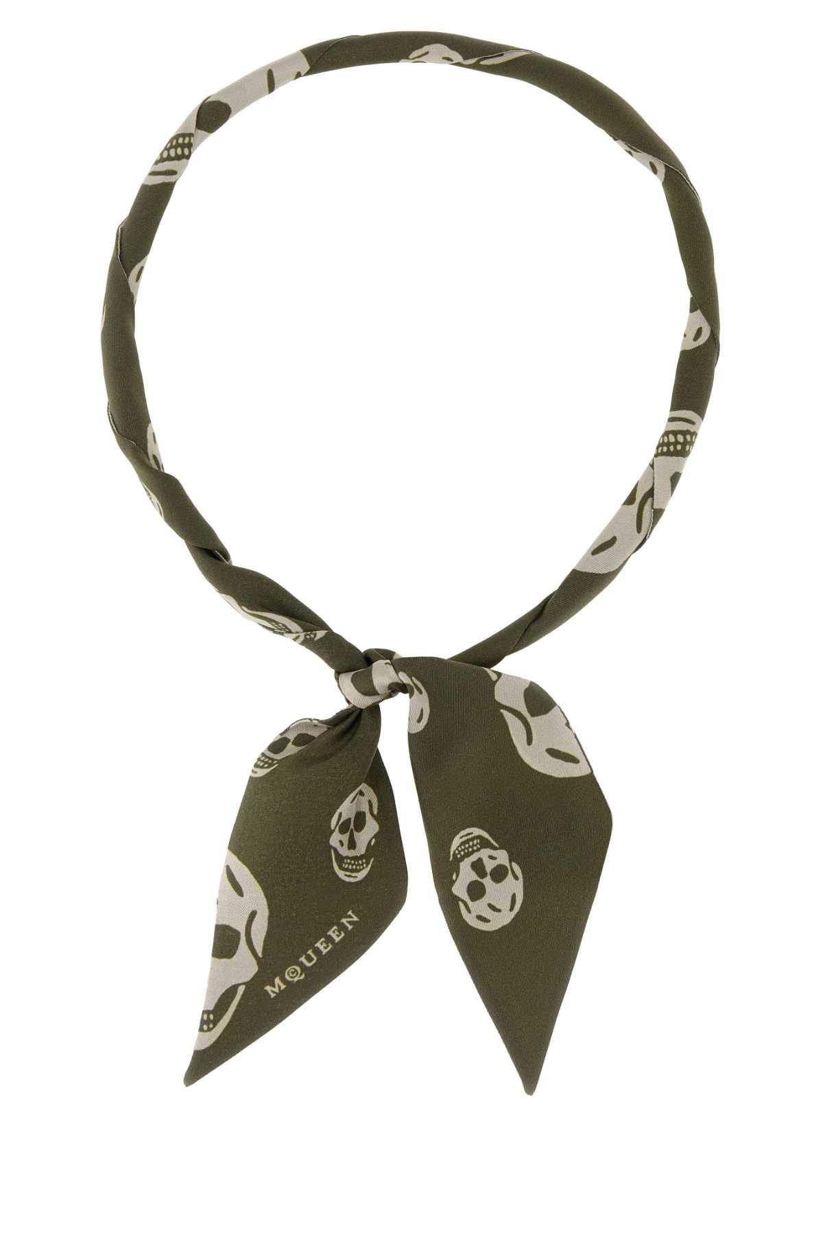 Alexander McQueen Skinny Scarf — Green