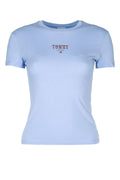 Tommy Hilfiger Jeans Logo-Embroidered T-Shirt — Blue