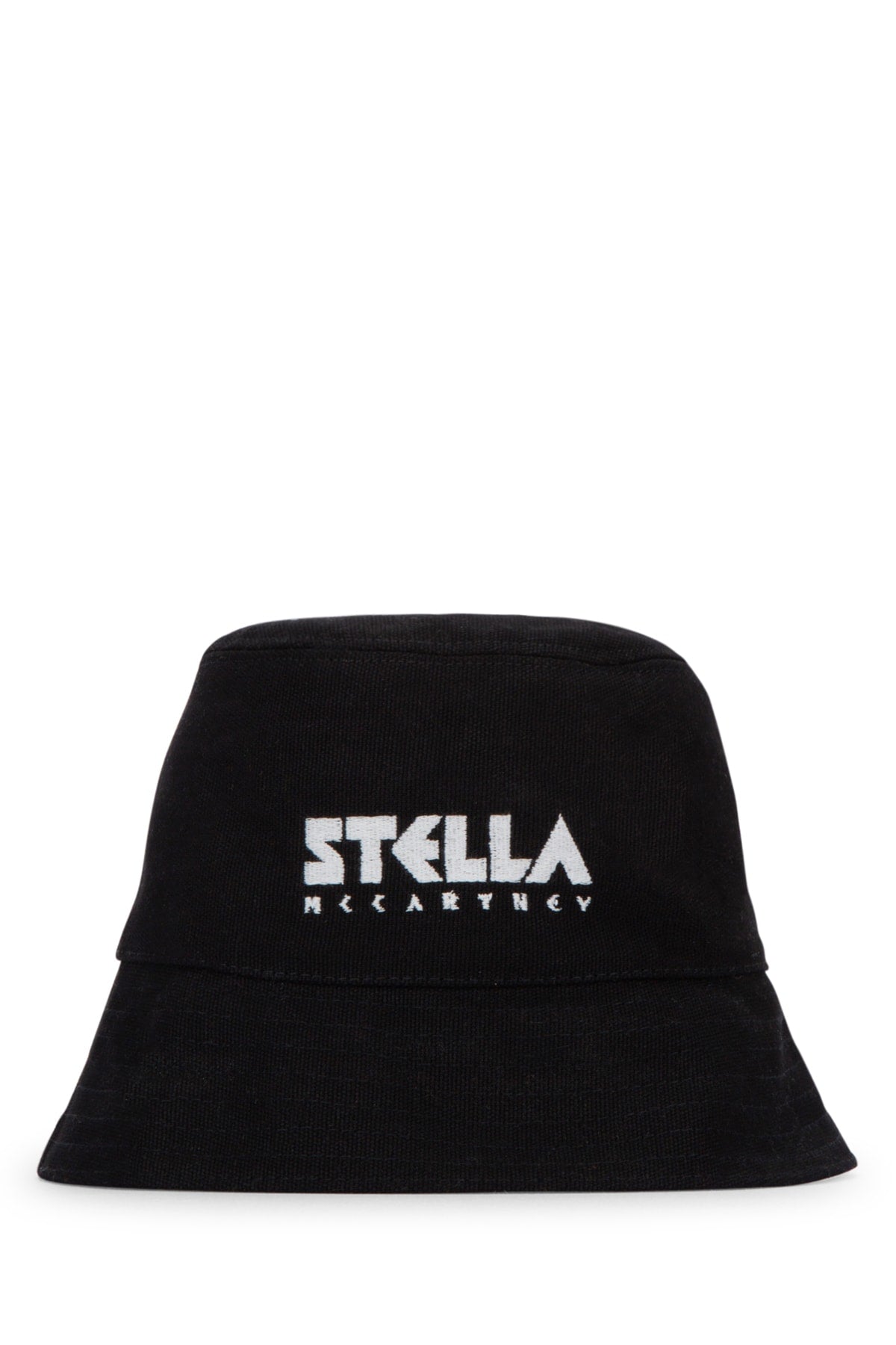 Stella McCartney CAPPELLO Logo-Embroidered Bucket Hat — Black