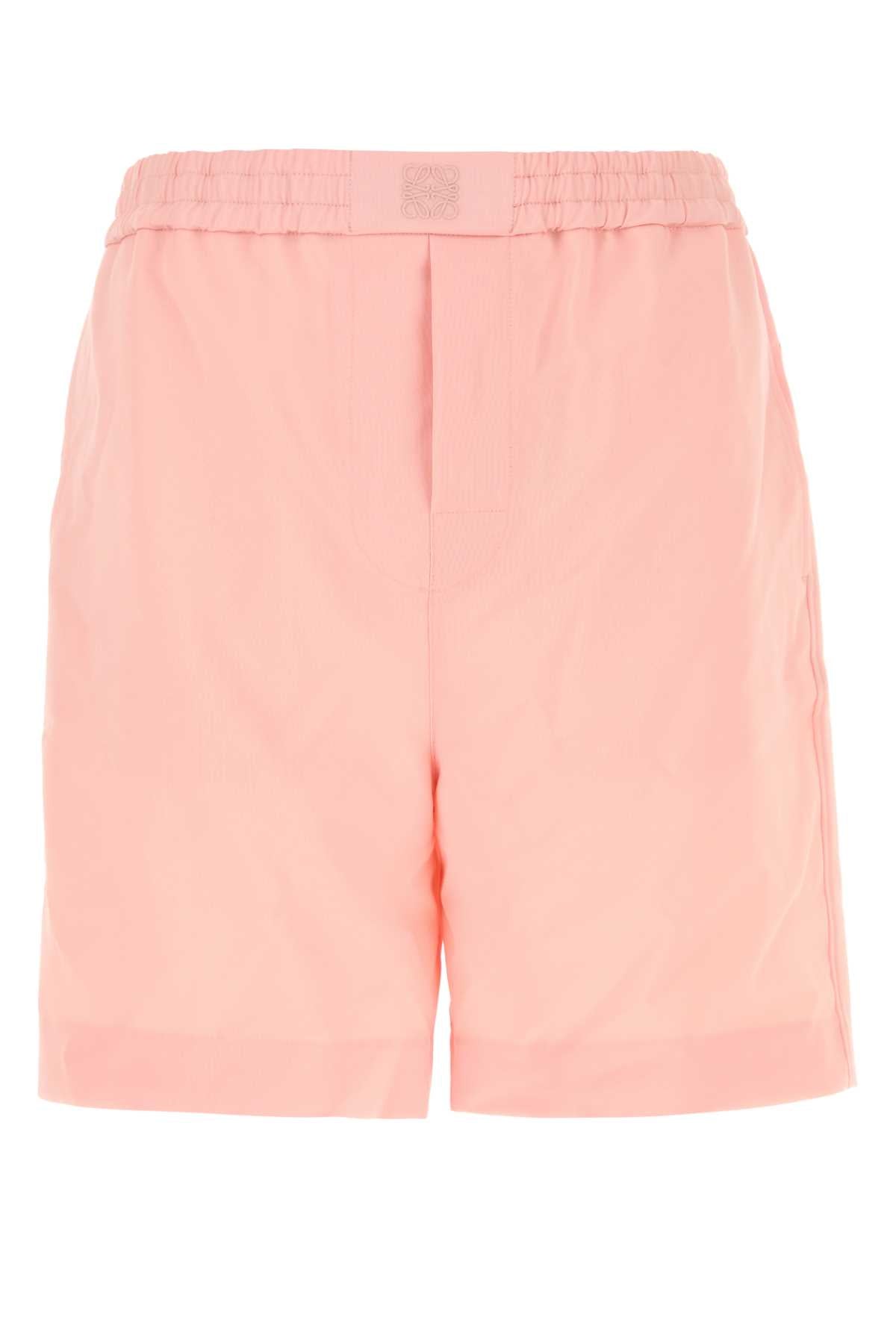 Loewe Wool Bermuda Shorts — Pink