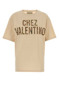 Valentino Garavani Jersey T-Shirt — Beige