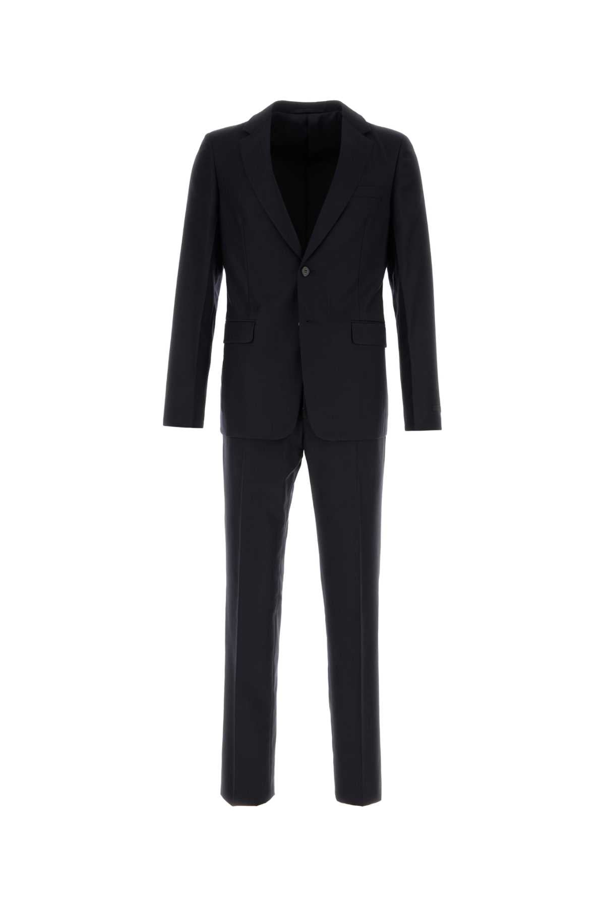 Prada Wool Blend Pant Suit — Blue