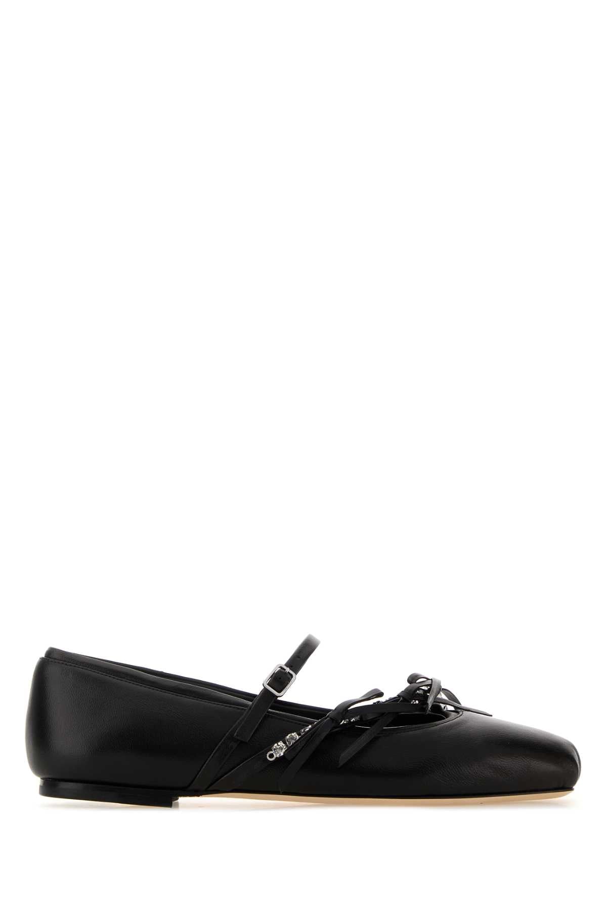 Jimmy Choo Loli Ballerina Flat — Black