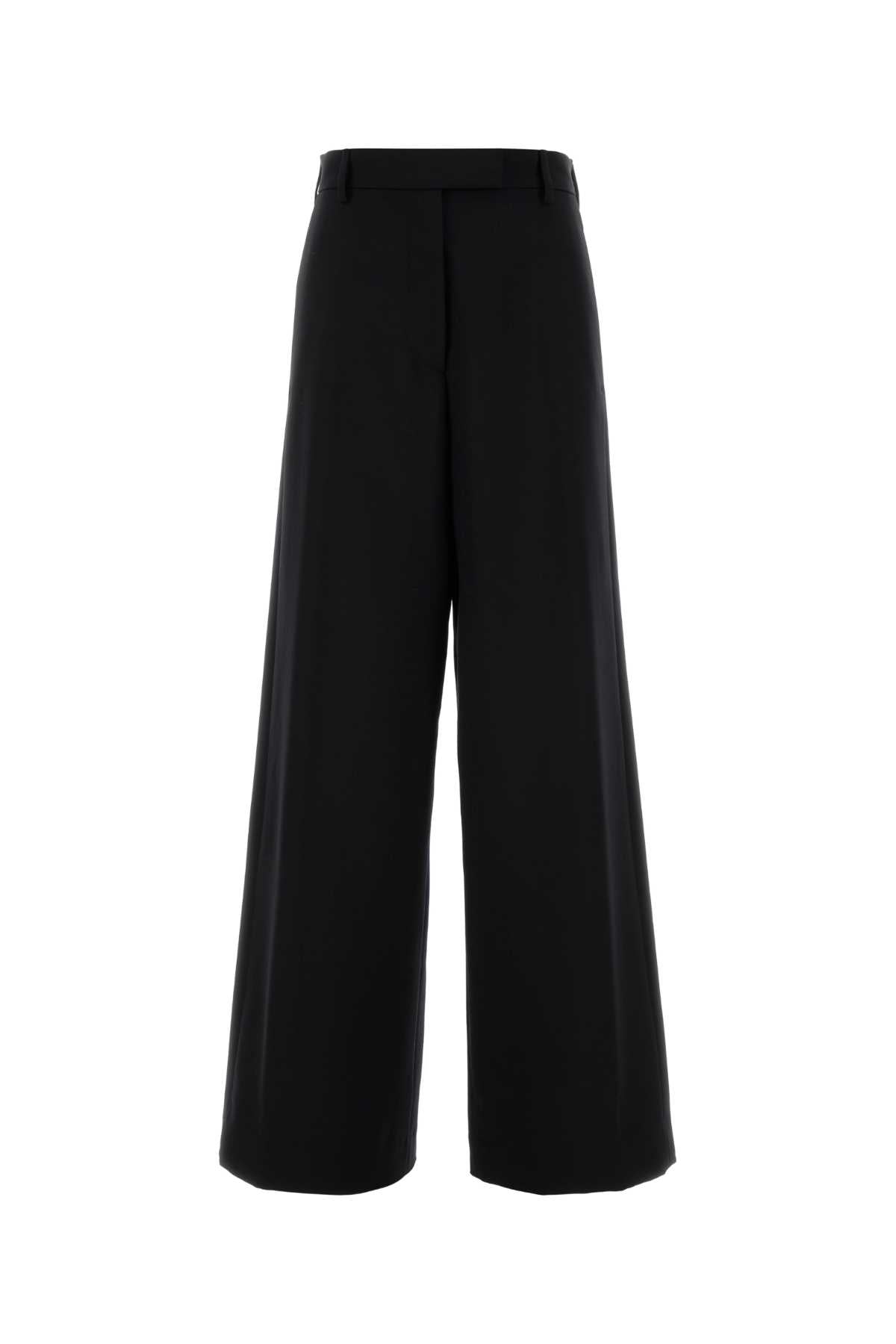 Dries Van Noten Wool Mohair Trousers — Black