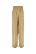 Pantalones Anchos de Algodón Prada — Beige