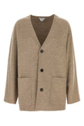 Bottega Veneta Wool Blend Cardigan — Beige