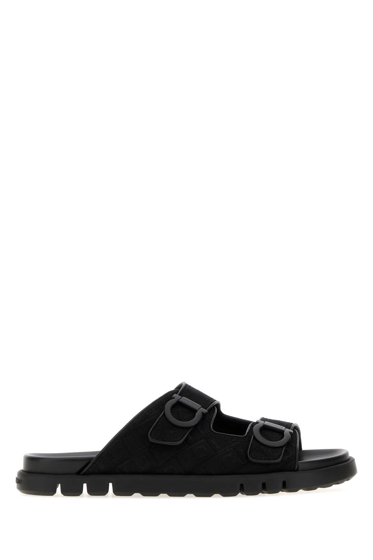 Ferragamo Colly Slide — Black