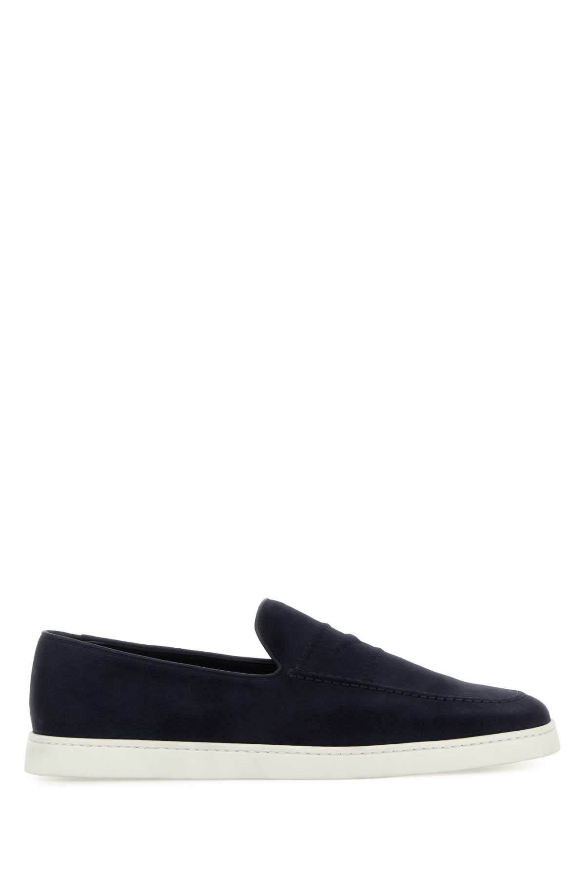 Church'S Suede Loafer — Navy
