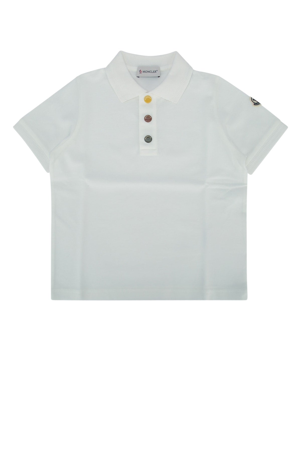 Moncler Jr Polo Polo — White