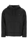 Valentino Garavani Nylon Hooded Sweatshirt — Black