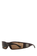 Balenciaga SUNSET Acetate Sunglasses — Brown