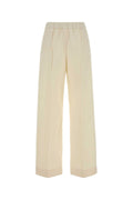 Jil Sander Wide-Leg Cotton Trousers — White