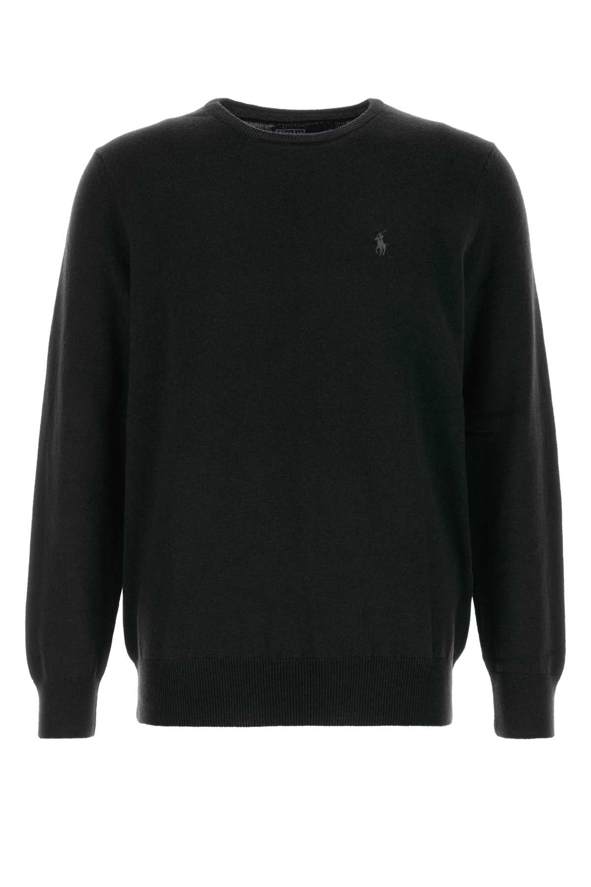 Polo Ralph Lauren Wool Crewneck Sweater — Black