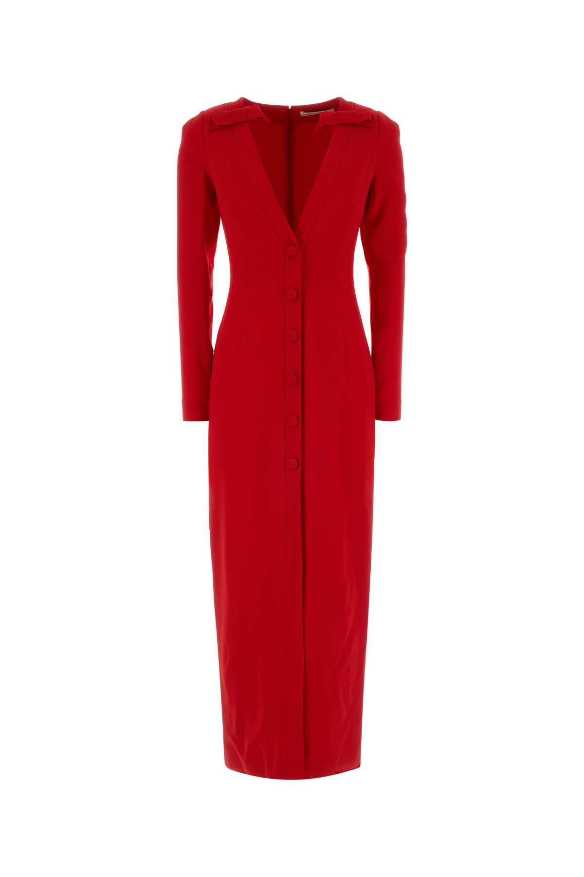 Alessandra Rich Evening Dress — Red
