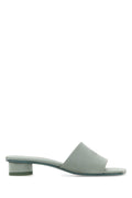 MM6 Maison Margiela Low Block Heel Mule Mule — Gray