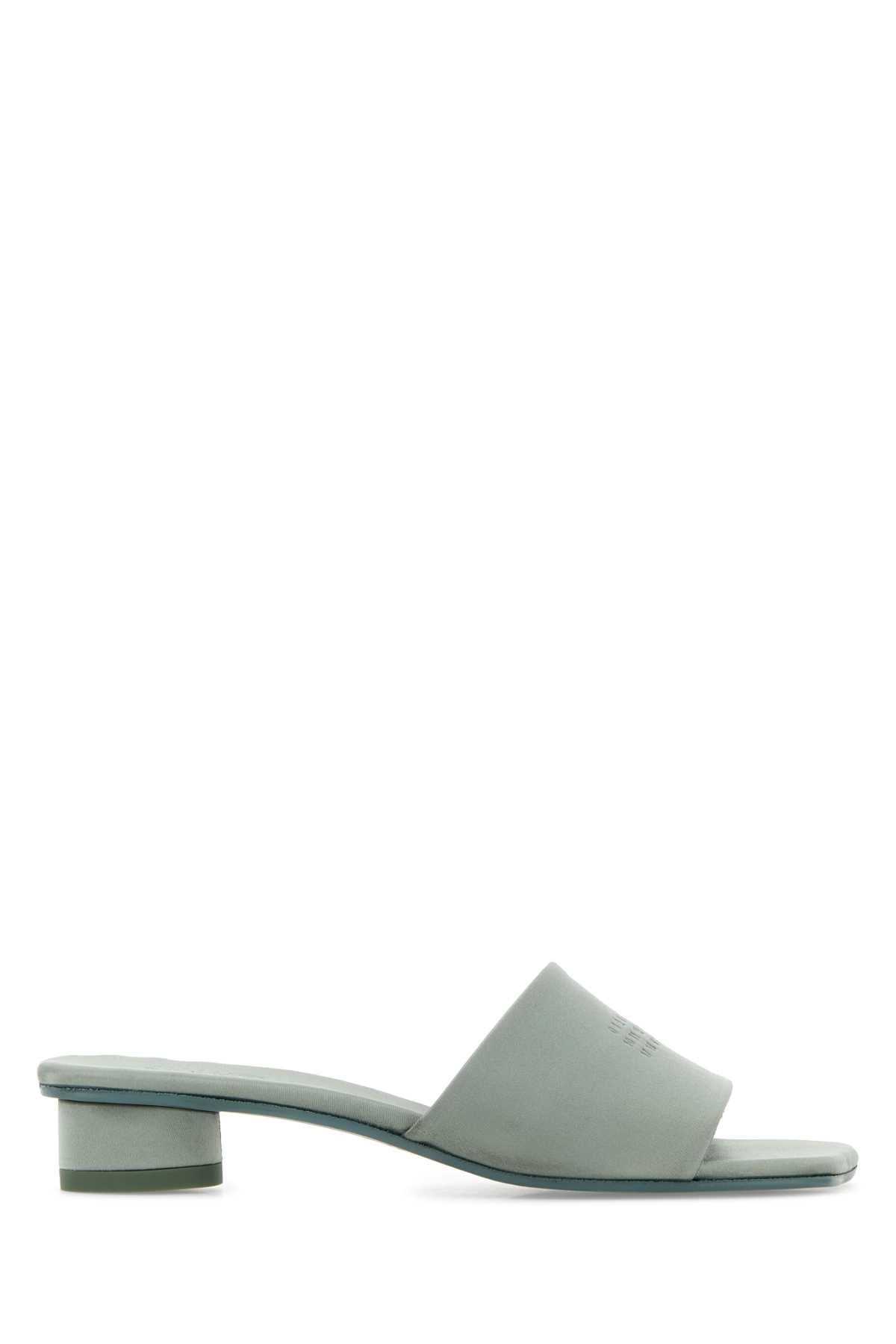 MM6 Maison Margiela Low Block Heel Mule Mule — Gray