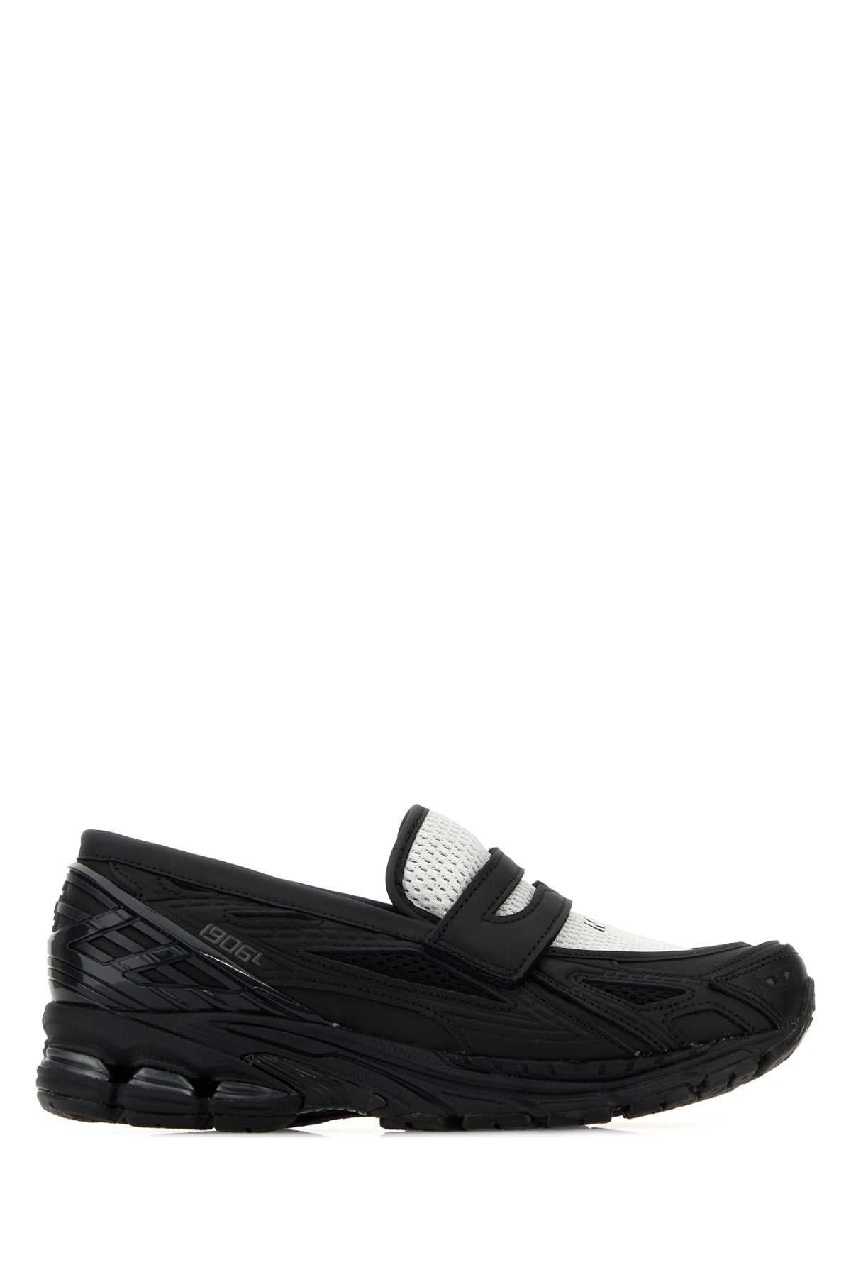 New Balance Two-Tone Mesh Loafer — Black