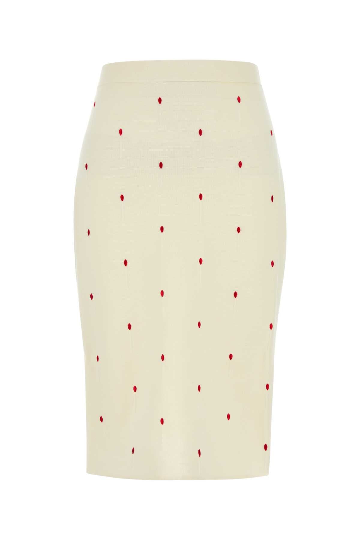 Bottega Veneta Midi Skirt — Beige