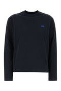 Jil Sander Logo-Embroidered Cotton T-Shirt — Navy