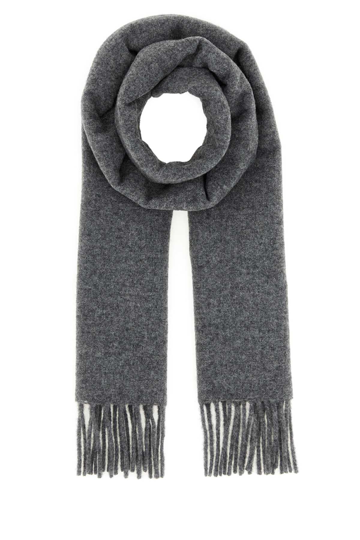 Jil Sander Virgin Wool Scarf — Gray