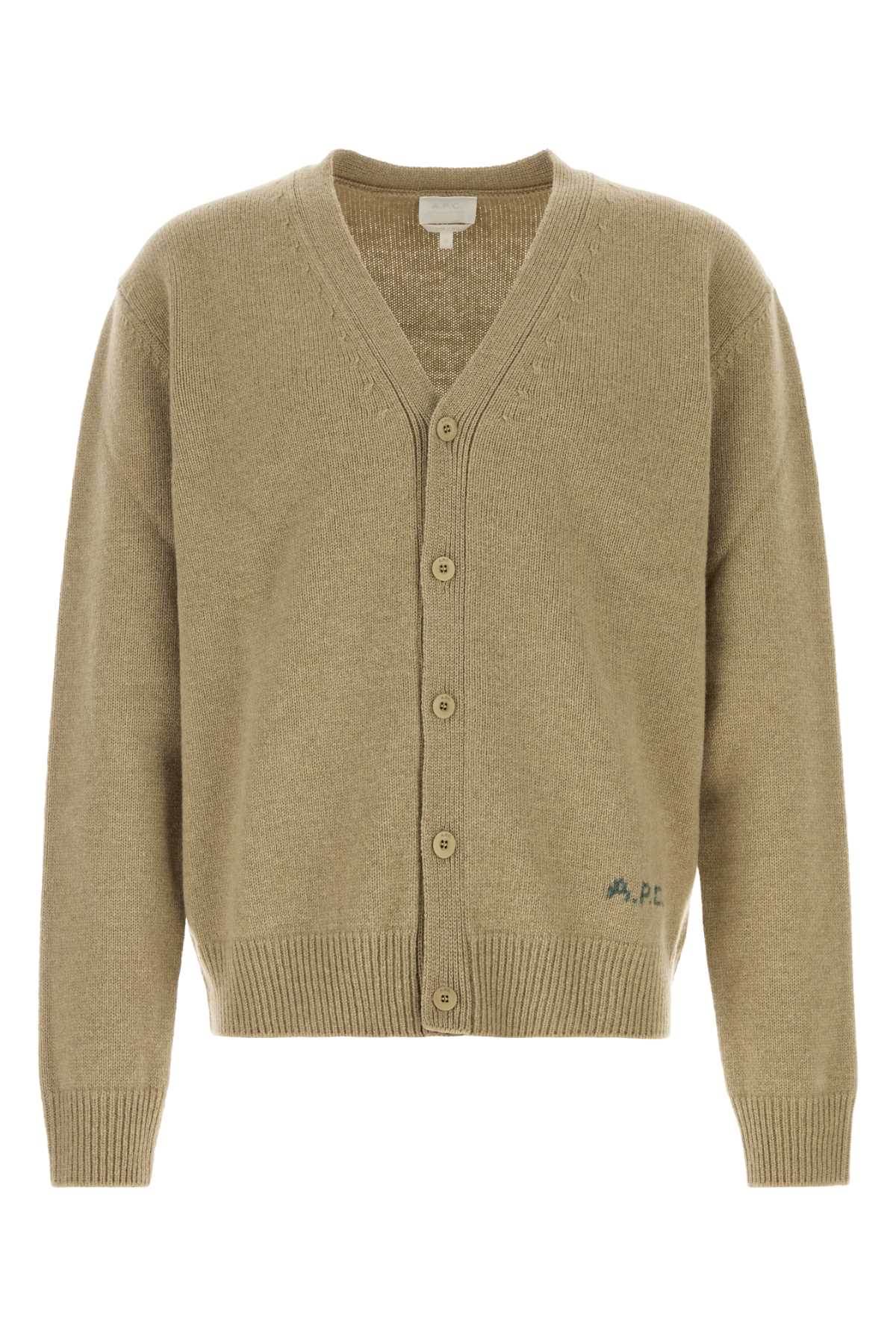 A.P.C. Wool Cardigan — Beige