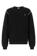 Kenzo Crew-Neck Cotton Sweatshirt — Black