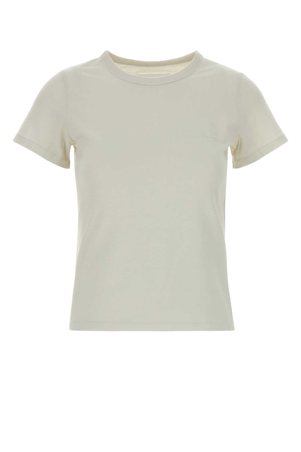 Maison Margiela Cotton T-Shirt — Beige