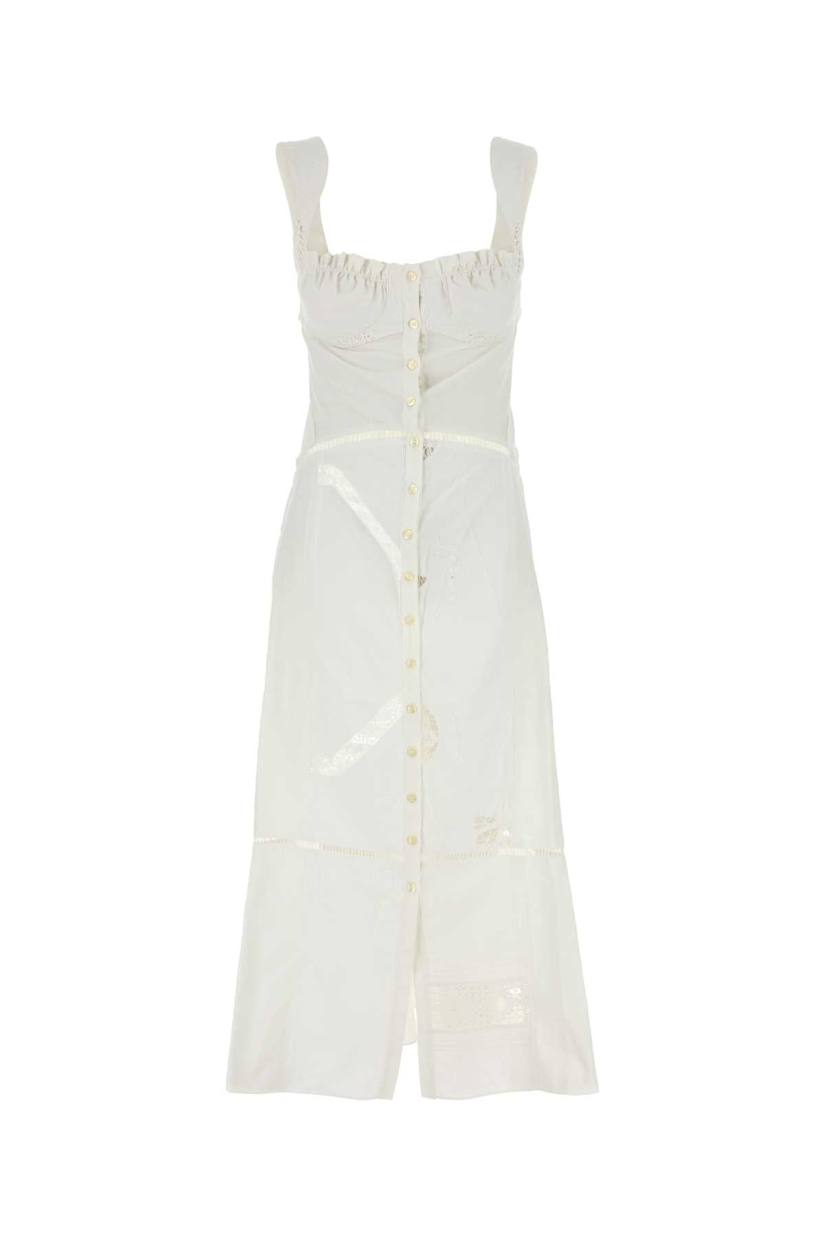 Marine Serre Household Dress — White