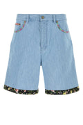 Valentino Garavani Pantalones cortos vaqueros bermuda — Azul