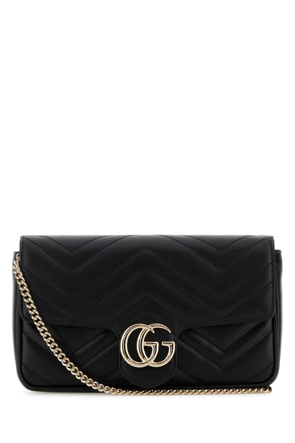 Gucci GG Marmont Shoulder Bag — Black