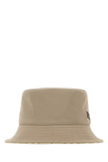 Burberry A:MH Stretch Canvas Reversible Bucket Hat — Beige