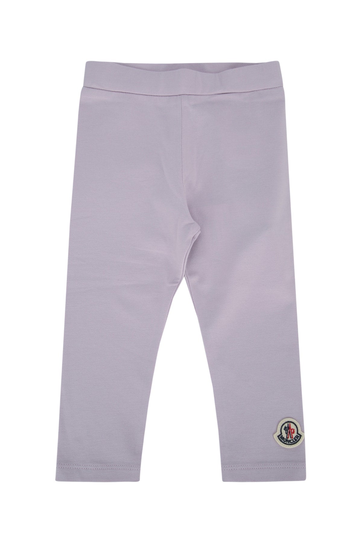 Moncler Jr Cotton-Blend Leggings — Purple