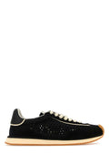Dolce & Gabbana Perforated Fabric Sneaker — Black